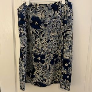 Vintage 100% silk skirt waist 30 inches